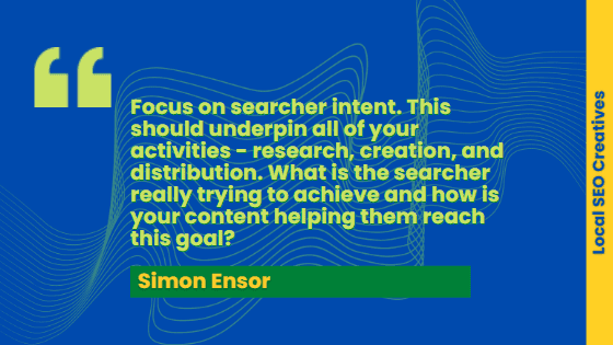 best seo quote by Simon Ensor