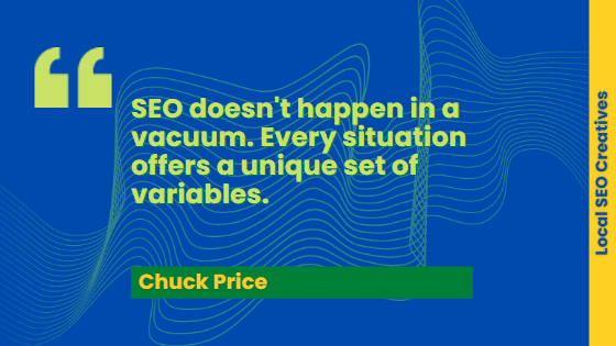 best seo quote by Chuck Price