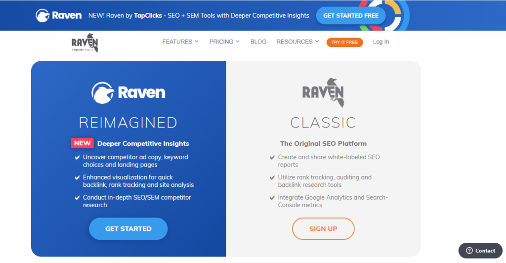 best SEO Reporting tool raven tools